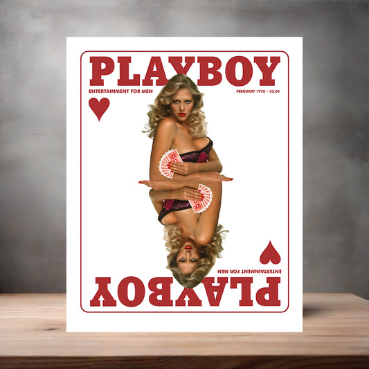 February 1978 Playboy magazine poster on aluminum print. Multiple sizes available