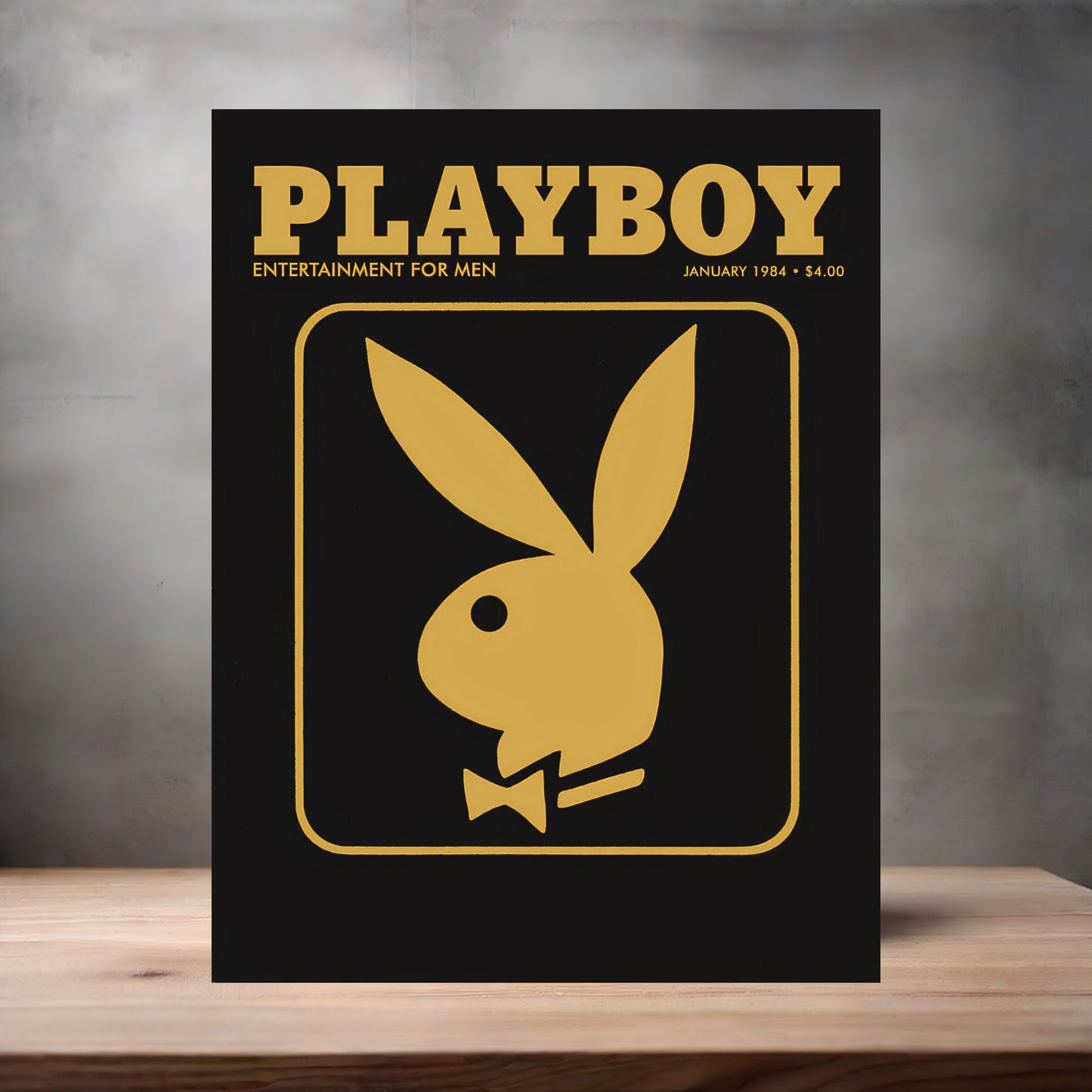 January 1984 Playboy magazine poster on aluminum print. Multiple sizes available