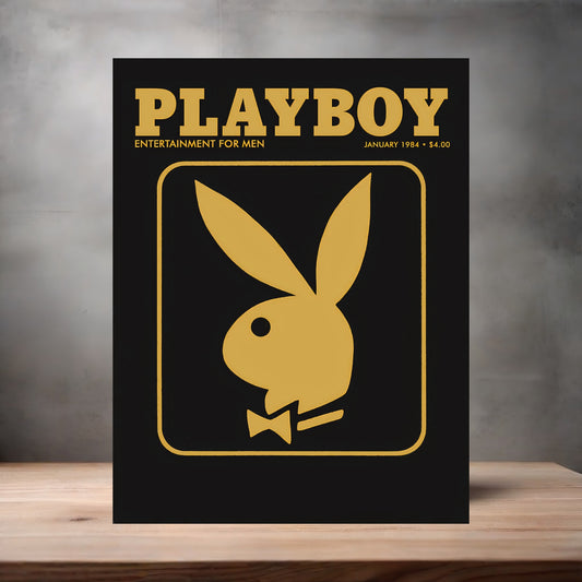 January 1984 Playboy magazine poster on aluminum print. Multiple sizes available
