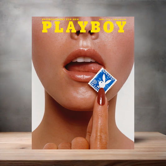 April 1973 Playboy magazine poster on aluminum print. Multiple sizes available