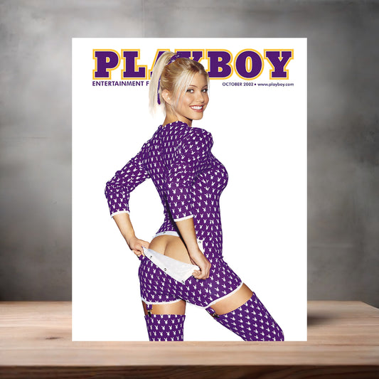 October 2002 Playboy magazine poster on aluminum print. Multiple sizes available