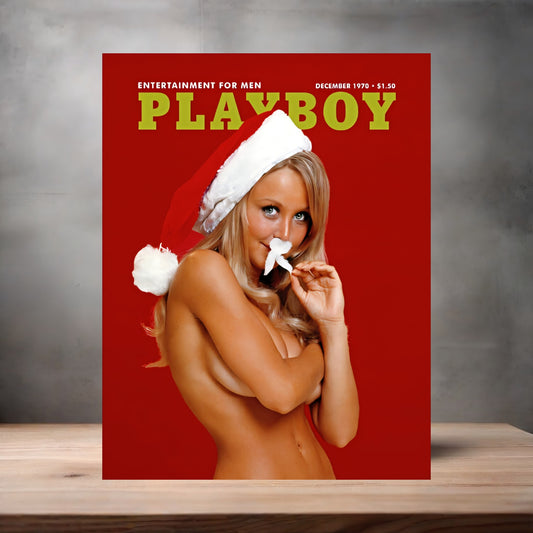 Dec. 1970 Playboy magazine poster on aluminum print. Multiple sizes available