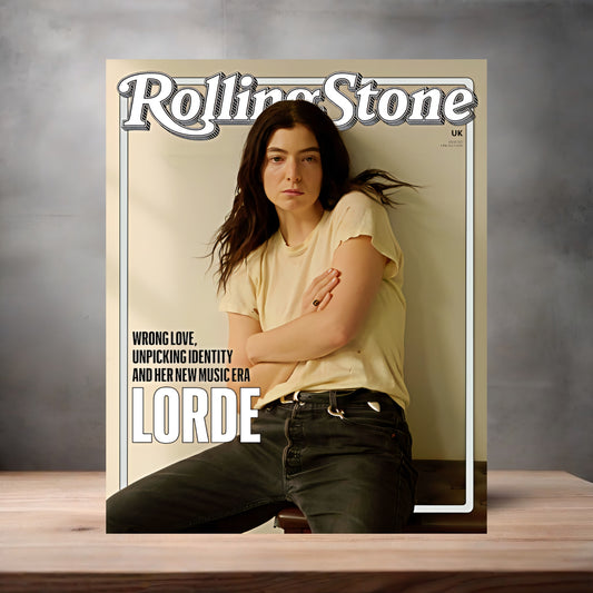 Lorde Rolling Stone magazine poster on aluminum print. Multiple sizes available