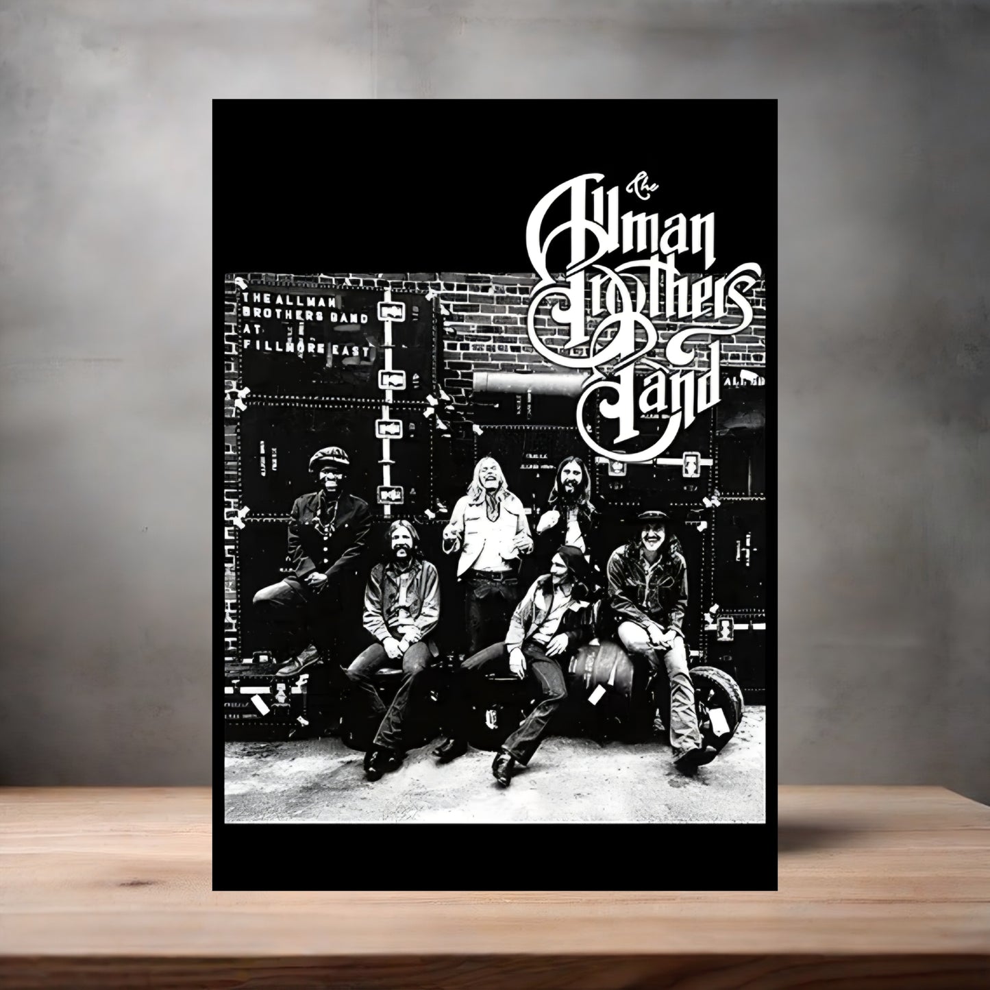 The Allman Brothers Band poster on aluminum print. Multiple sizes available