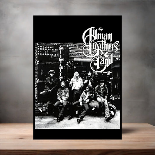 The Allman Brothers Band poster on aluminum print. Multiple sizes available