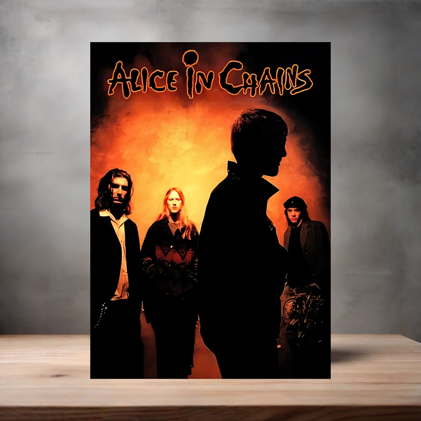 Alice in Chains poster on aluminum print. Multiple sizes available