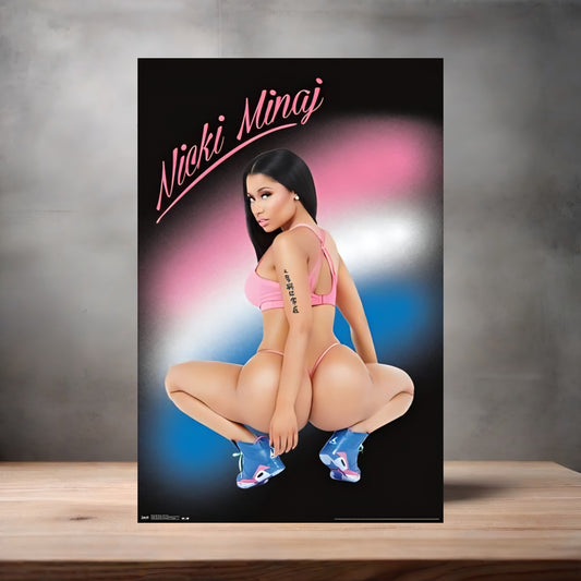 Nicki Minaj poster on aluminum print. Multiple sizes available