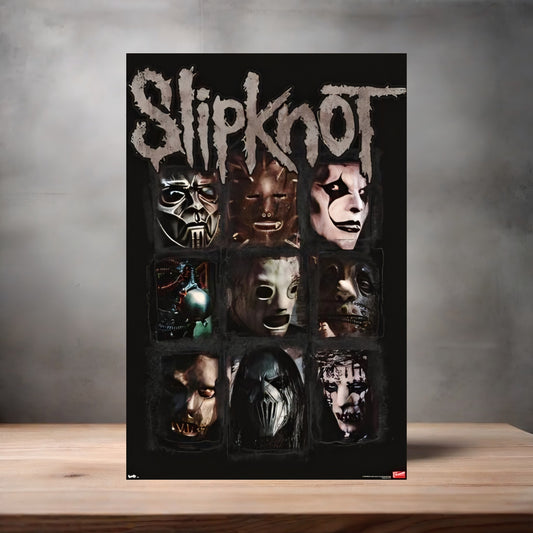 Slipknot poster on aluminum print. Multiple sizes available