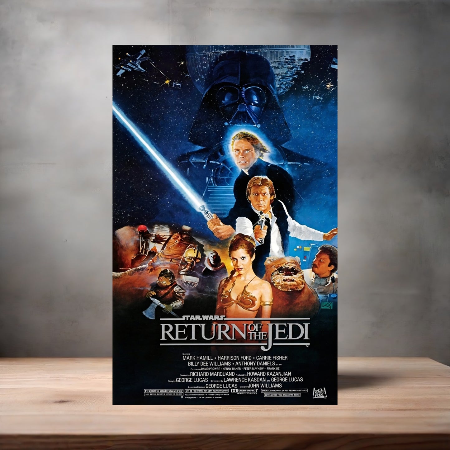 Star Wars 9 movie poster bundle on aluminum print. Multiple sizes available.