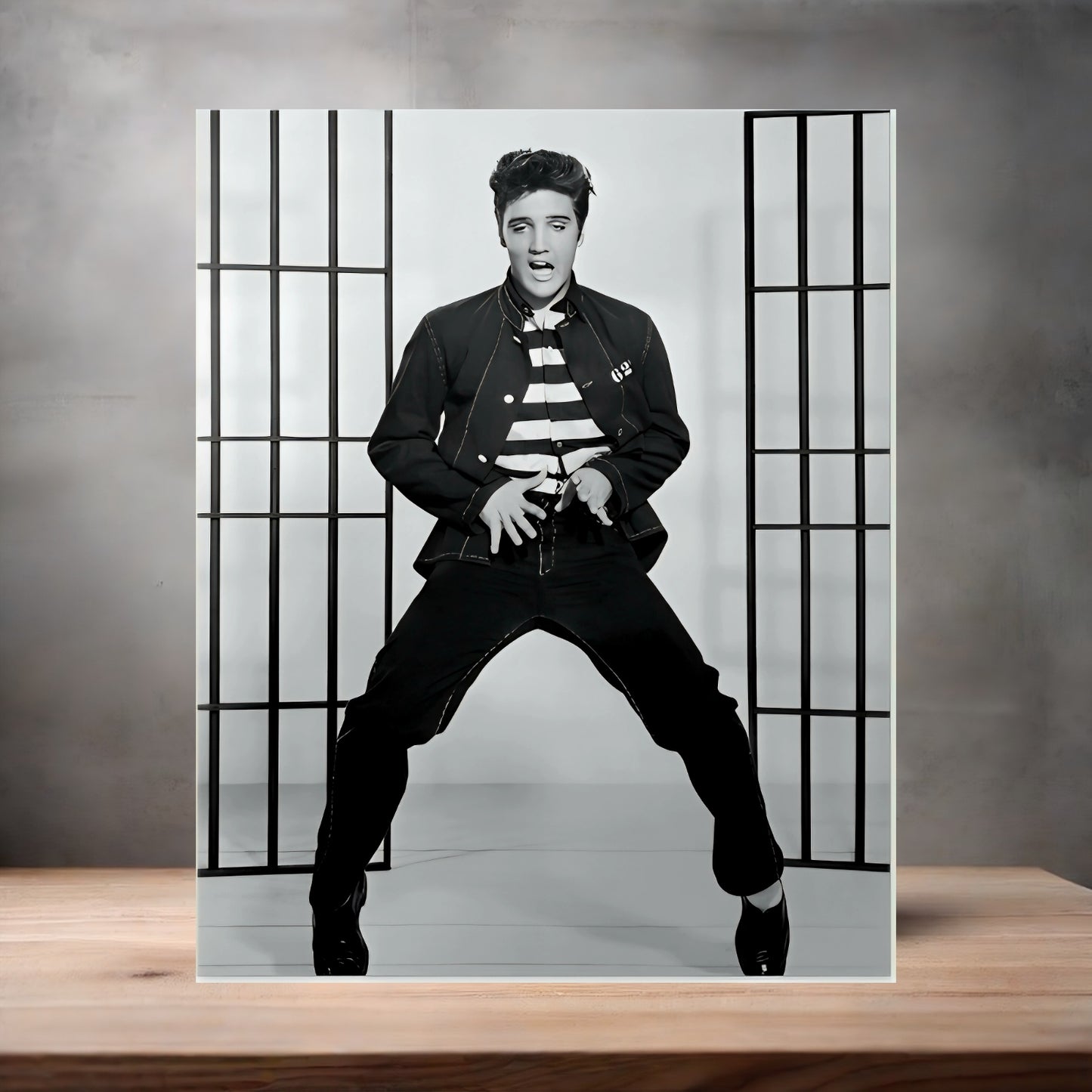 Elvis Presley poster on aluminum print. Multiple sizes available