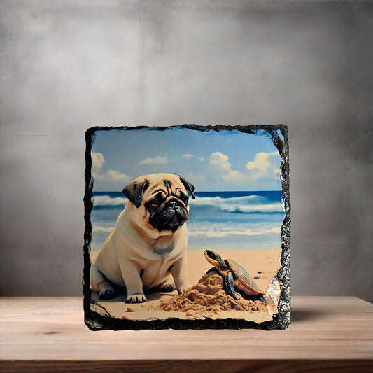 Custom items, personalize 1 of of a kind items on slate coaster