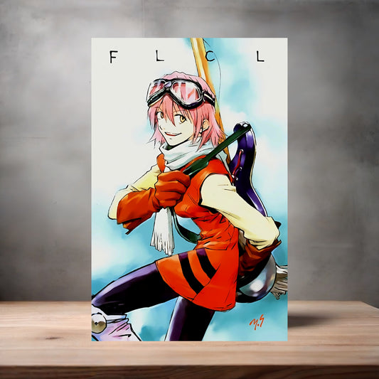 FLCL Anime poster on aluminum print. Multiple styles and sizes available