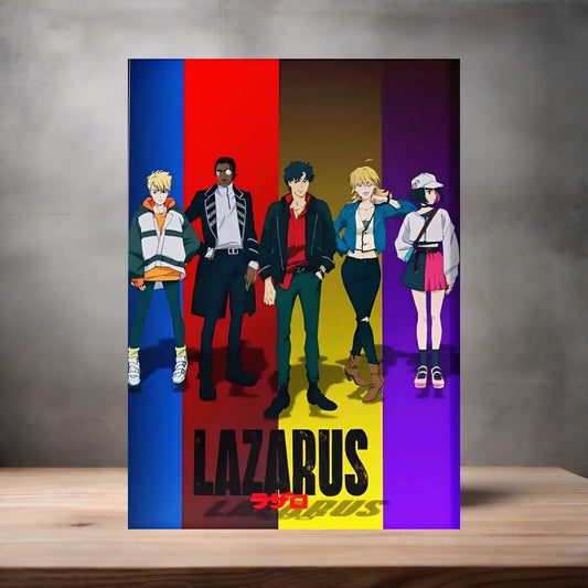 Lazarus Anime poster on aluminum print. Multiple styles and sizes available