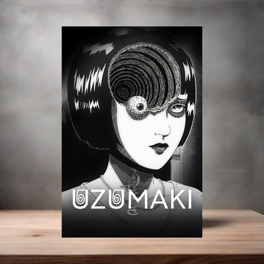 Uzumaki Manga Anime poster on aluminum print. Multiple styles and sizes available