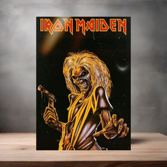 Iron Maiden poster on aluminum print. Multiple sizes available