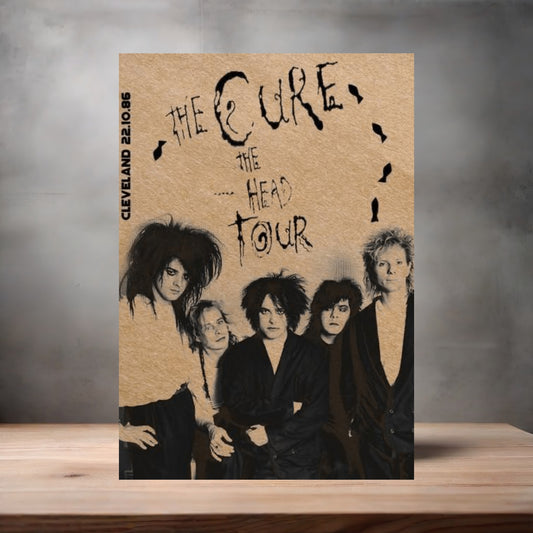 The Cure Cleveland concert poster on aluminum print. Multiple sizes available