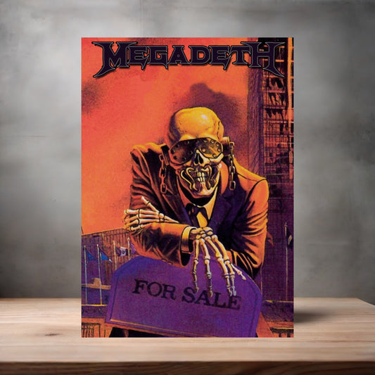 Megadeth poster on aluminum print. Multiple sizes available v2