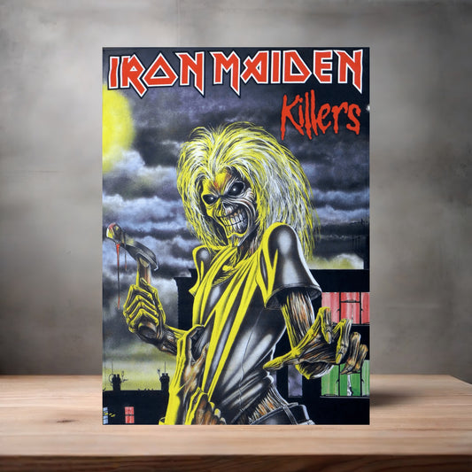 Iron Maiden Killers poster on aluminum print. Multiple sizes available