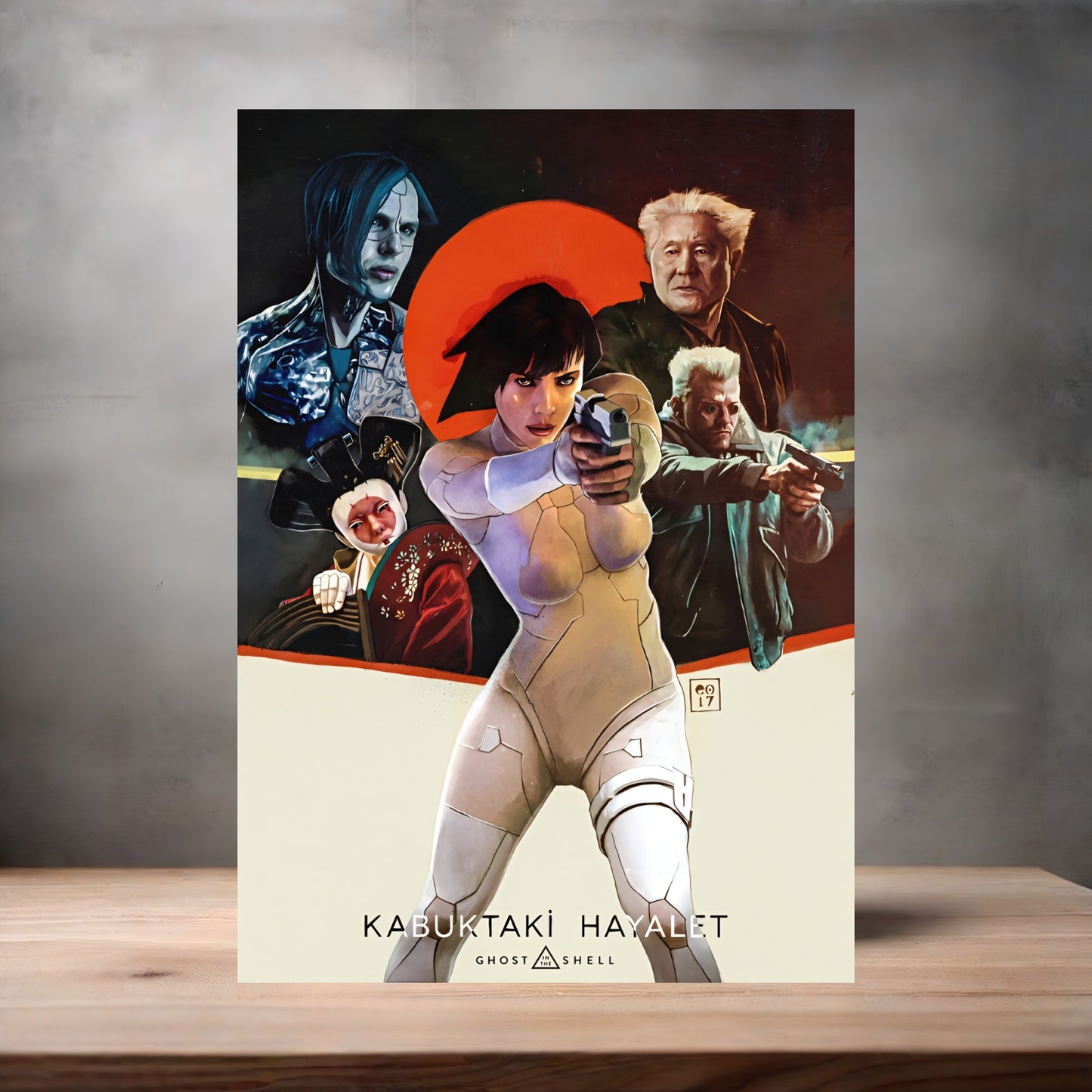Ghost in the Shell Movie posters on Aluminum print. Multiple sizes and prints available.