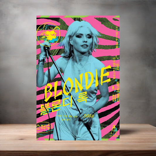 Blondie concert poster on aluminum print. Multiple sizes available