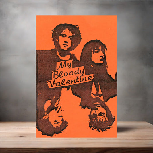 My Bloody Valentine poster on aluminum print. Multiple sizes available