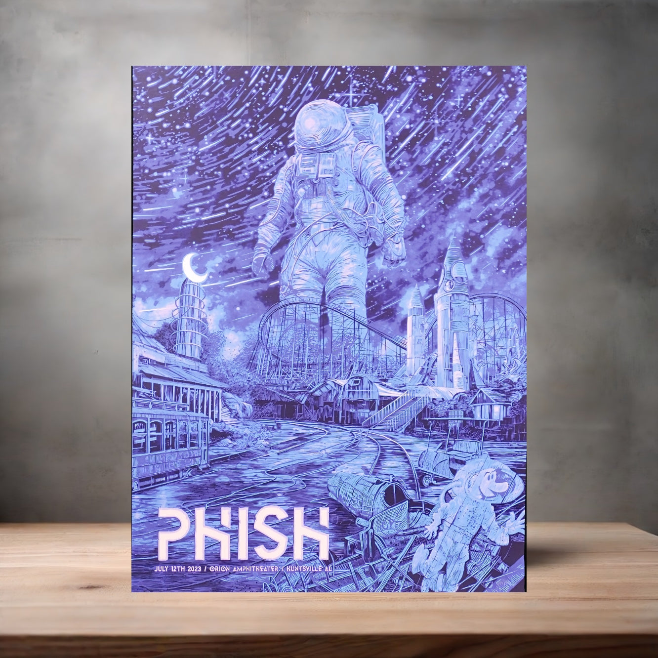 Phish Alabama v2 concert poster on aluminum print. Multiple sizes available