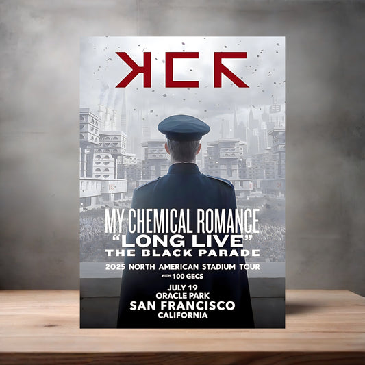 My Chemical Romance Long Live the Black Parade poster on aluminum print. Multiple sizes available