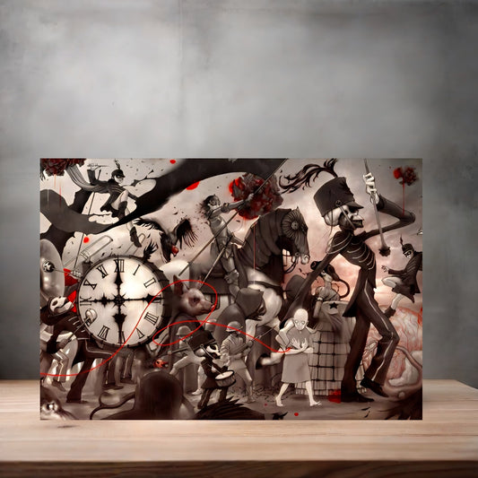 My Chemical Romance The Black Parade colorful poster on aluminum print. Multiple sizes available