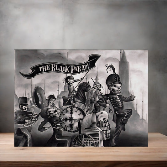 My Chemical Romance The Black Parade v2 poster on aluminum print. Multiple sizes available