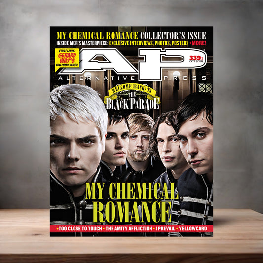 My Chemical Romance AP magazine poster on aluminum print. Multiple sizes available