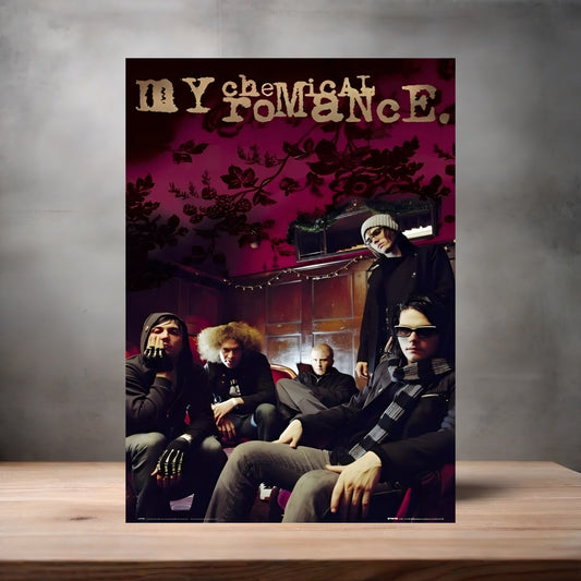 My Chemical Romance band poster on aluminum print. Multiple sizes available