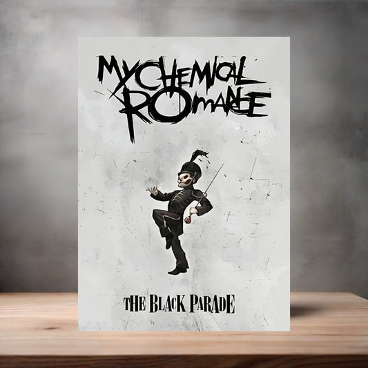 My Chemical Romance The Black Parade Grayish poster on aluminum print. Multiple sizes available