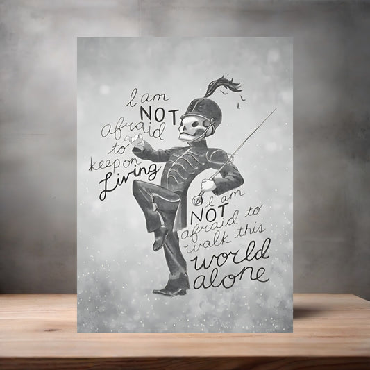 My Chemical Romance I am not afraid poster on aluminum print. Multiple sizes available