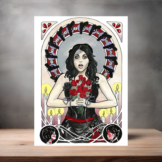 My Chemical Romance Guns and roses poster on aluminum print. Multiple sizes available