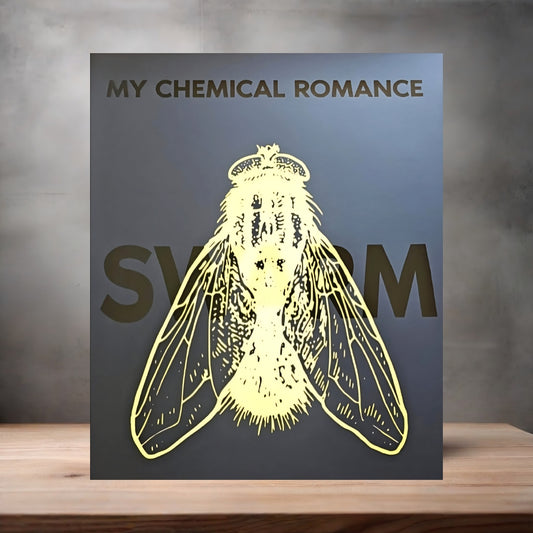 My Chemical Romance Swarm poster on aluminum print. Multiple sizes available