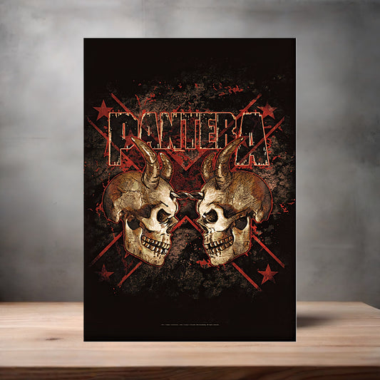 Pantera poster on aluminum print. Multiple sizes available.