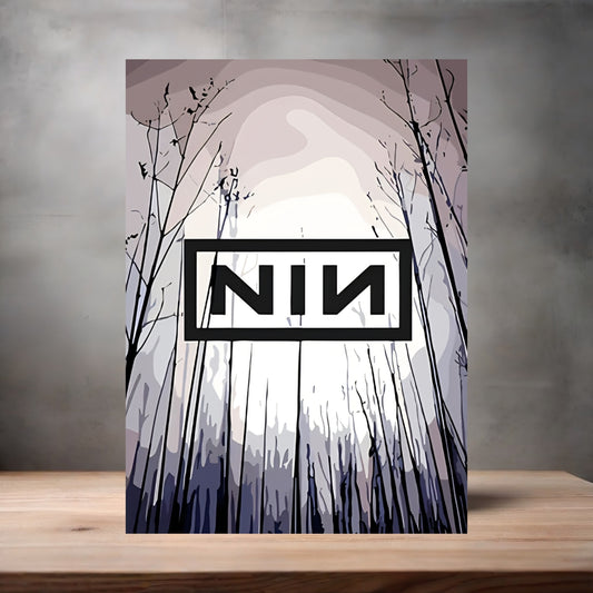 Nine Inch Nails  poster on aluminum print. Multiple sizes available