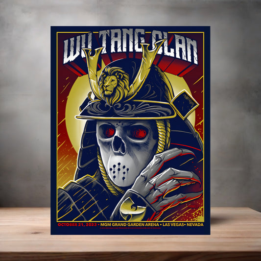 Wu-Tang Clan Las Vegas NV concert poster on aluminum print. Multiple sizes available