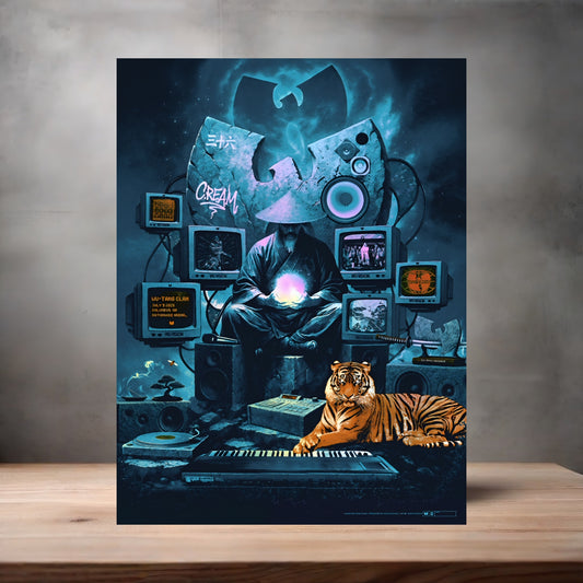 Wu-Tang Clan Columbia, OH concert poster on aluminum print. Multiple sizes available