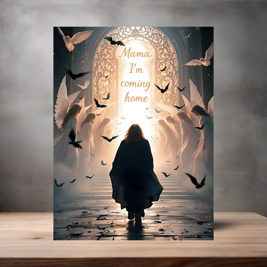 RIP Ozzy Osbourne Mama, I'm coming home poster on aluminum print. Multiple sizes available