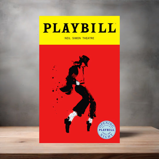 Playbill Michael Jackson v1 poster on aluminum print. Multiple sizes available