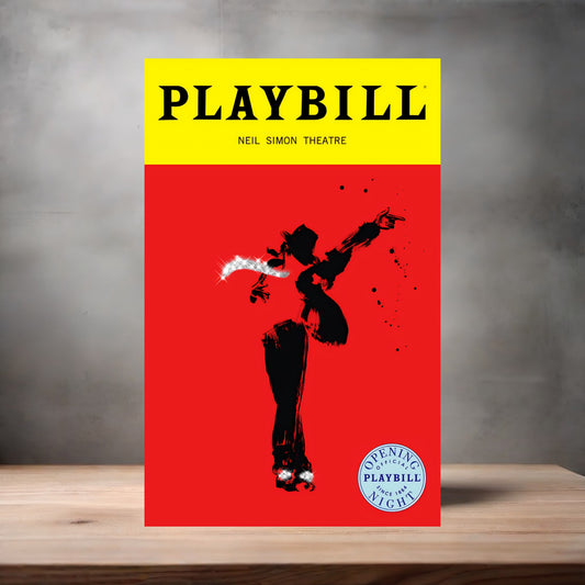 Playbill Michael Jackson v2 poster on aluminum print. Multiple sizes available