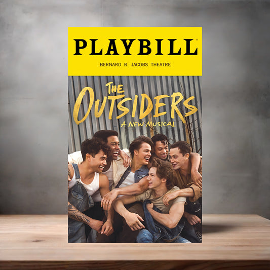 Playbill The Outsiders poster on aluminum print. Multiple sizes available
