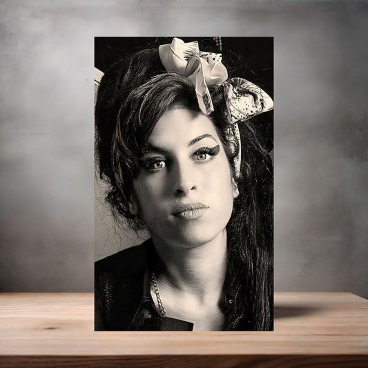 Amy Winehouse v7 poster on aluminum print. Multiple sizes available