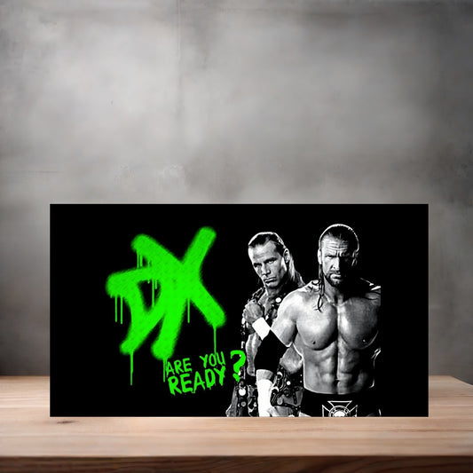 Triple H and Shawn Michaels, D-Generation X Wrestling poster on aluminum print. Multiple sizes available