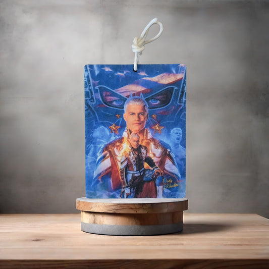 Cody Rhodes wrestling photo on car air freshener. Many scents to choose from