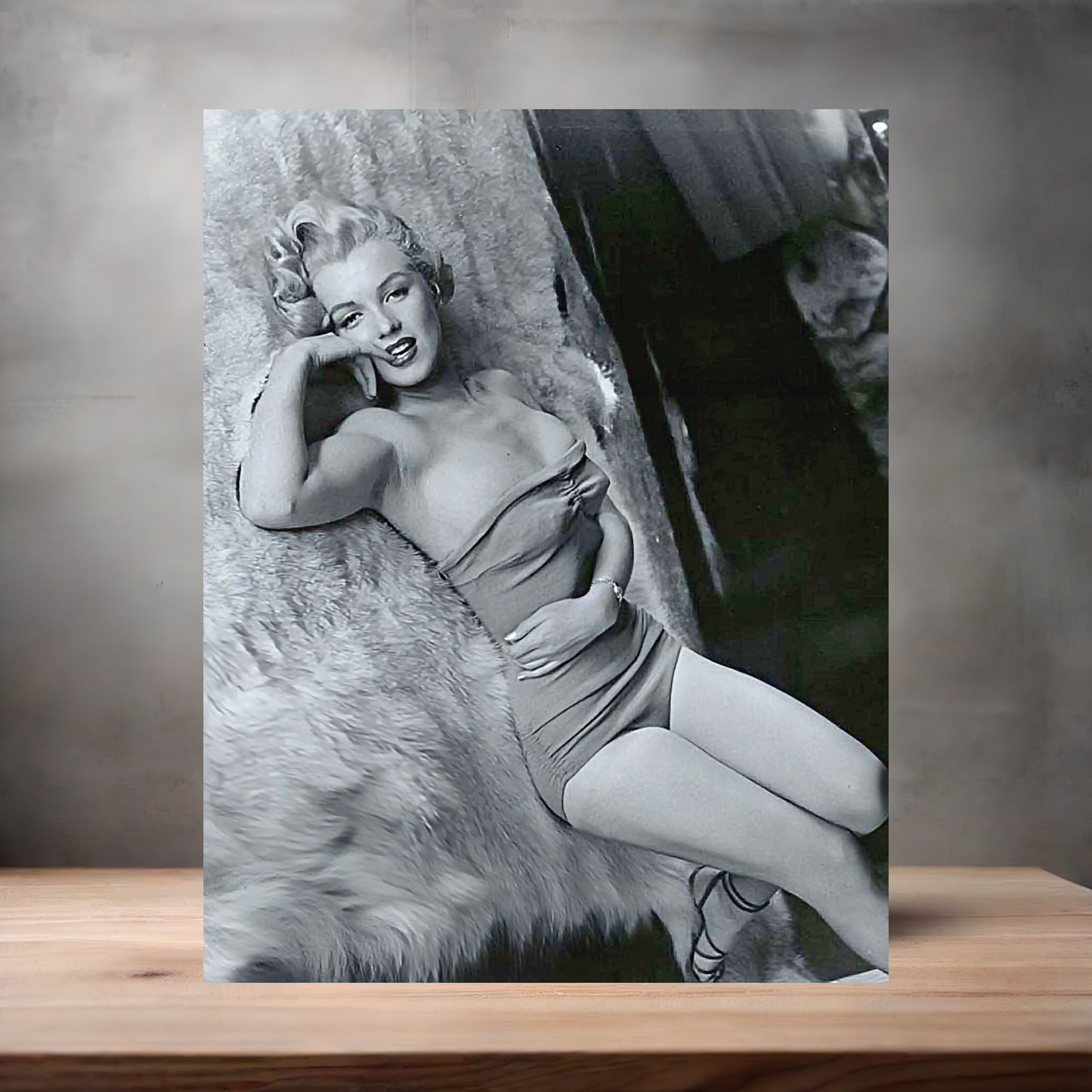 Marilyn Monroe sexy poster on aluminum print. Multiple sizes available
