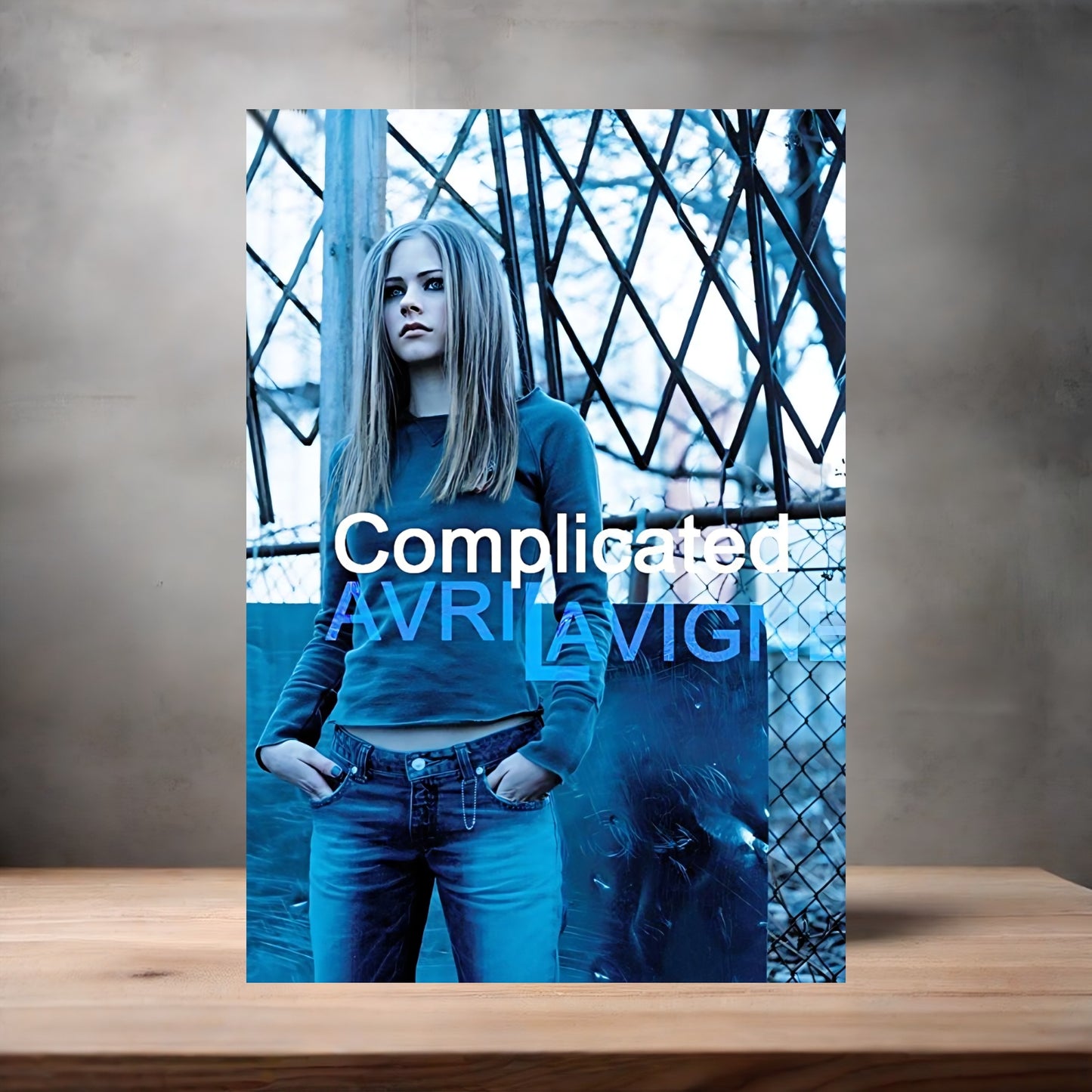 Avril Lavigne Complicated poster on aluminum print. Multiple sizes available