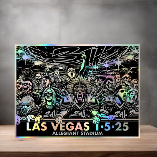 311 Las Vegas concert poster on aluminum print. Multiple sizes available