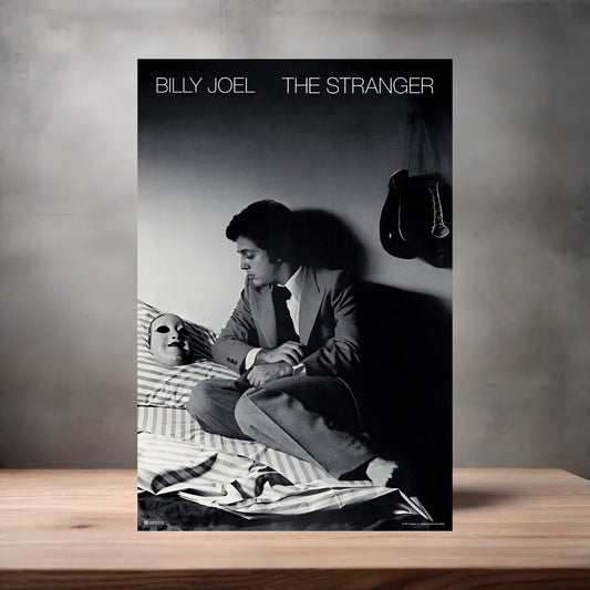 Billy Joel, The Stranger album poster on aluminum print. Multiple sizes available
